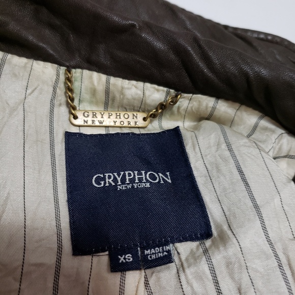 GRYPHON NY 100% LEATHER MOTO Jacket XS - Picture 5 of 7